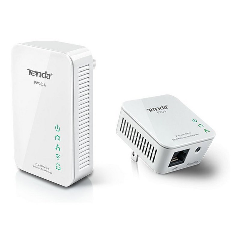 Répéteur CPL Tenda PW201A Wi-Fi N300 Adaptateur CPL WiFi P200 (PW201A+P200)