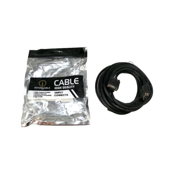 Câble VGA 5 m (5 Mètres) Full HD Pour connecteur PC, Récepteurs, TV et Caméras