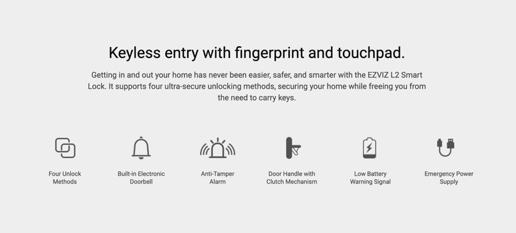 L2 Smart Lock serrure intelligente maroc pour les maison