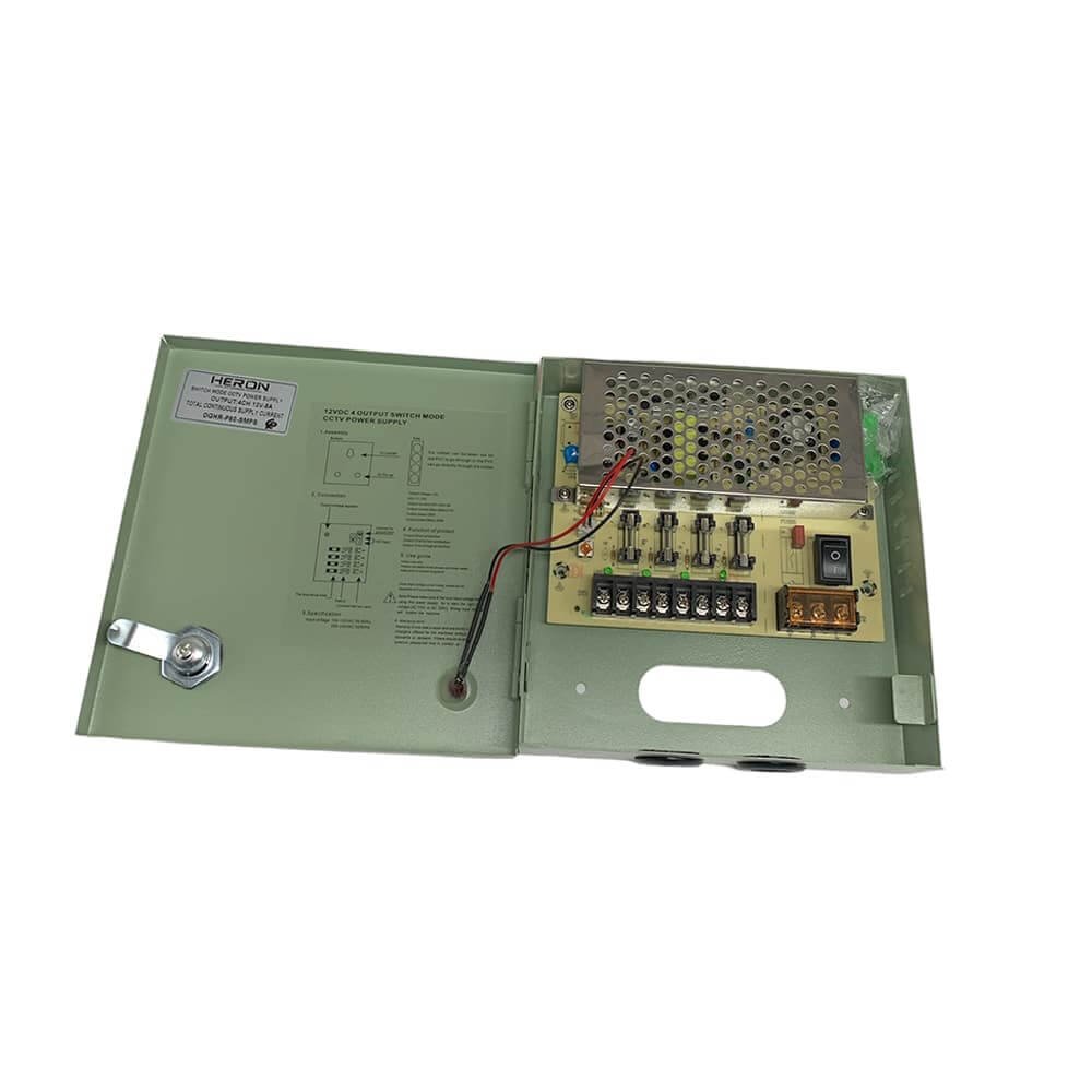 Heron Bloc d’Alimentation Pour Vidéosurveillance 4 Channels 12V-5A Model: DGHR-P60-SMPS
