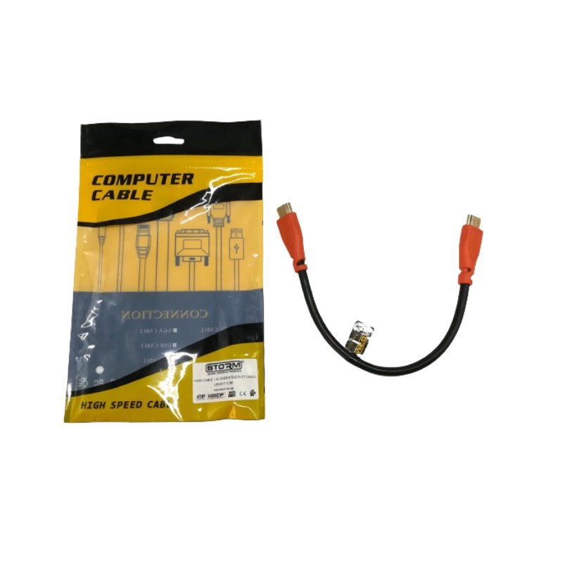 STORM Câble HDMI 30 cm Full HD (0.3 Mètres) Full HD Pour Récepteurs, TV, PC et Caméras