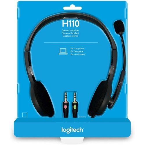Logitech H110 Casque Ecouteurs Stéréo avec Micro Logitech H110 Casque Ecouteurs Stéréo avec Micro