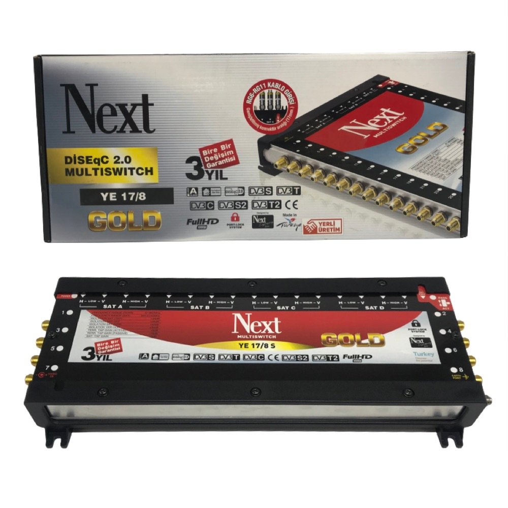 NEXT Multiswitch Cascade / Commutateur Fini Multi Switch Satellite YE-17/8