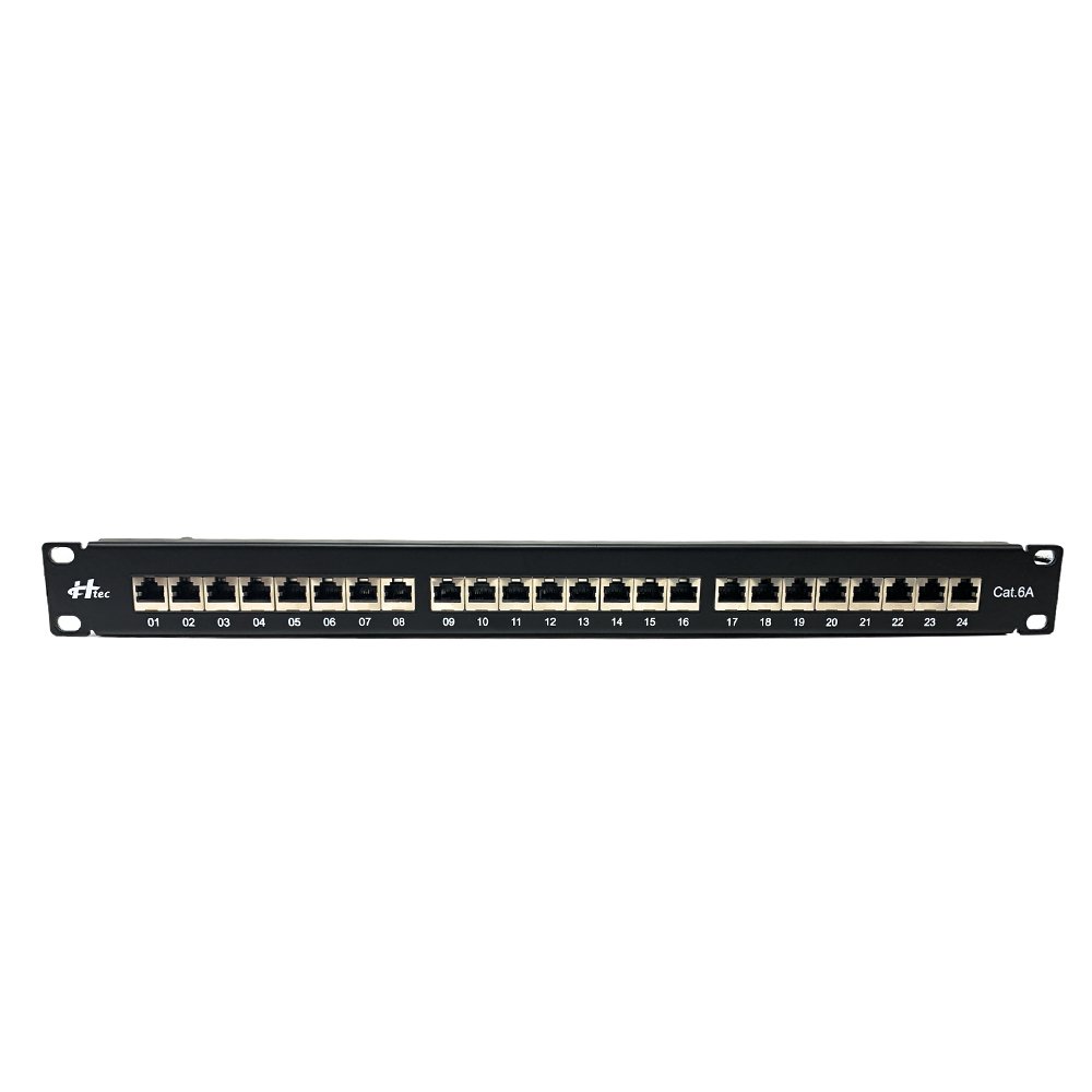 Panneau de Brassage Cat-6A de 24 Ports RJ-45