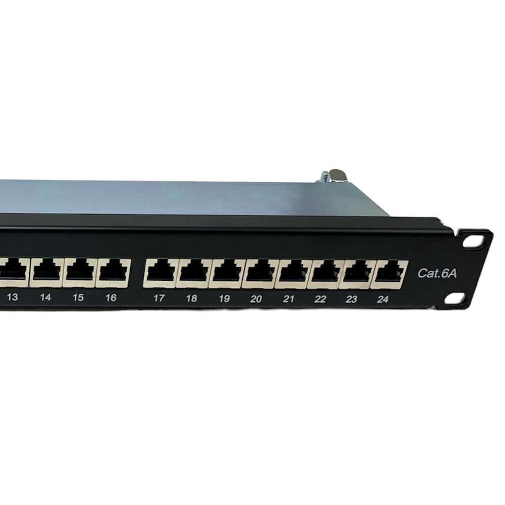 Panneau de Brassage Cat-6A de 24 Ports RJ-45