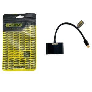 STORM Convertisseur Câble Mini DisplayPort 1.2 Male 4K 1080P vers le câble VGA + HDMI 4K 1080P
