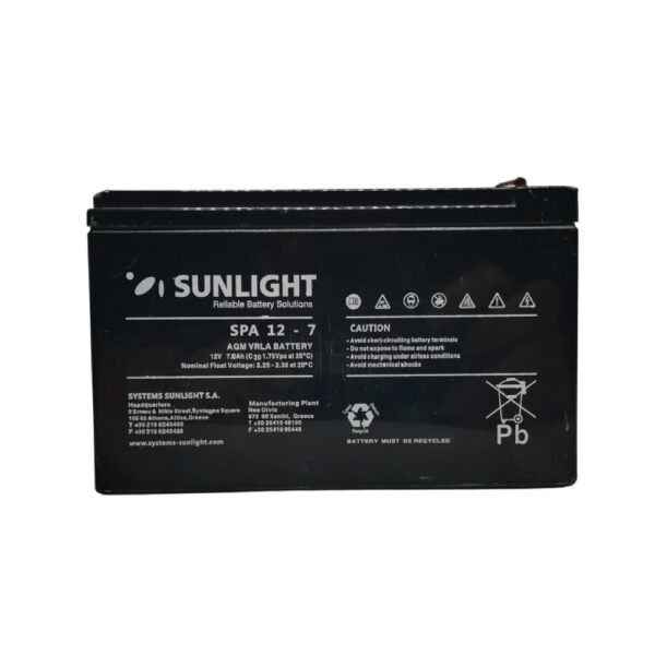 SUNLIGHT Batterie 12v7Ah SUNLIGHT Batterie 12v7Ah