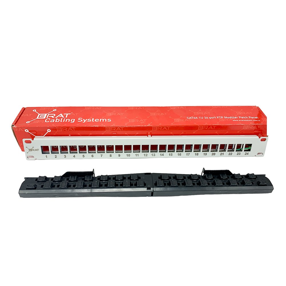 Panneau de raccordement Panneau de Brassage 24 Ports Cat 6A Organise les Câbles rj45