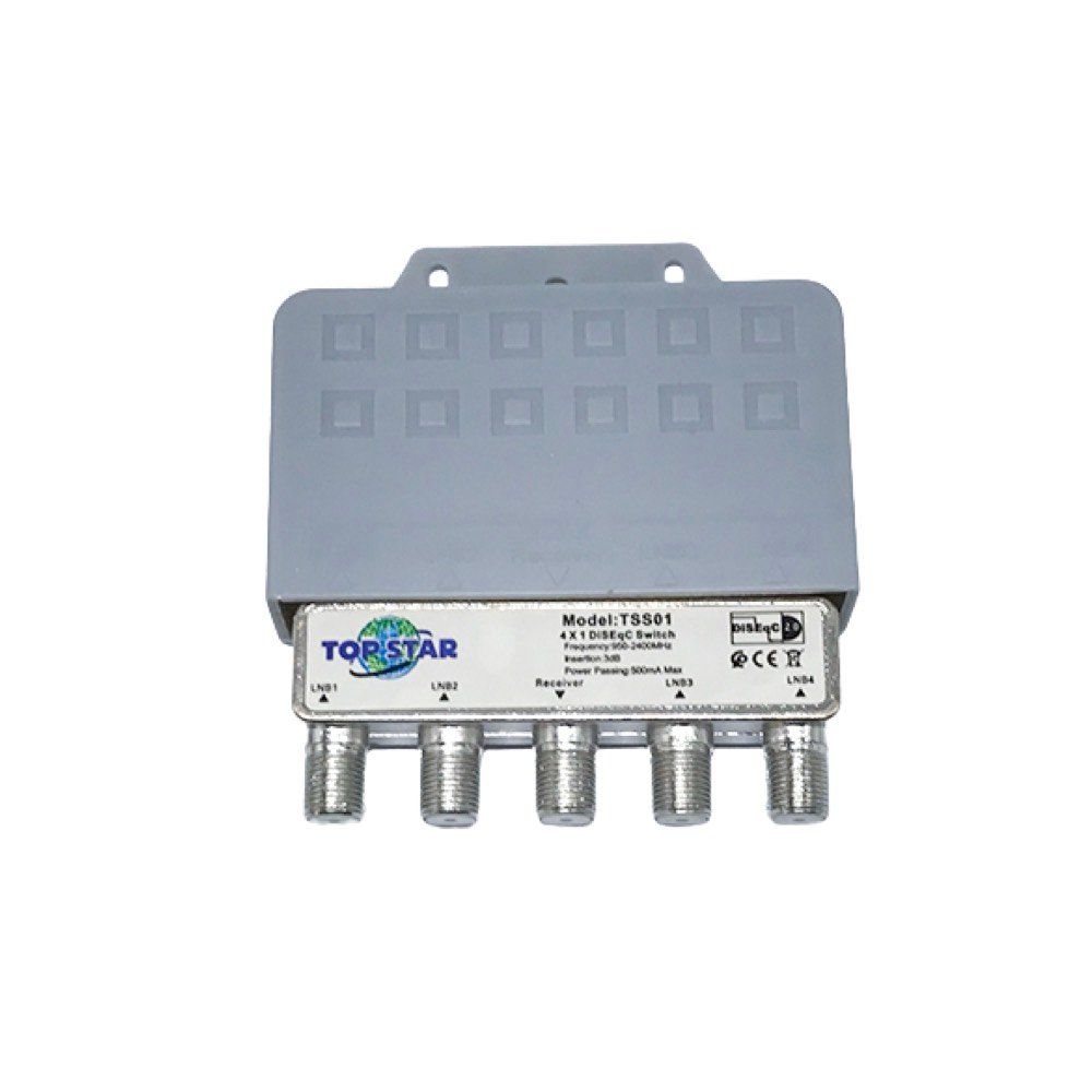 TOPSTAR 4x1 DiSEQc Switch TSS01 DiSEqC switch 4x1 de 4/12 Modèle TSS01