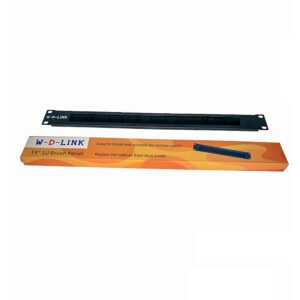 W-D-LINK Passe-câble 1U avec brosse