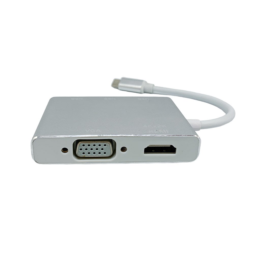 Adaptateur USB Type-C vers Cable VGA, HDMI et 3 ports USB / 5 in 1