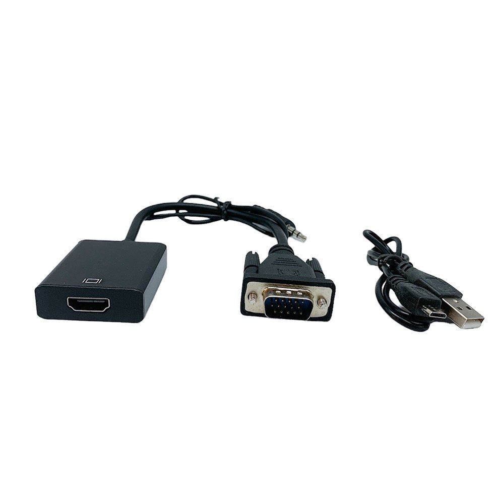 Adaptateur VGA HDMI avec cable type-C; Convertisseur VGA vers HDMI