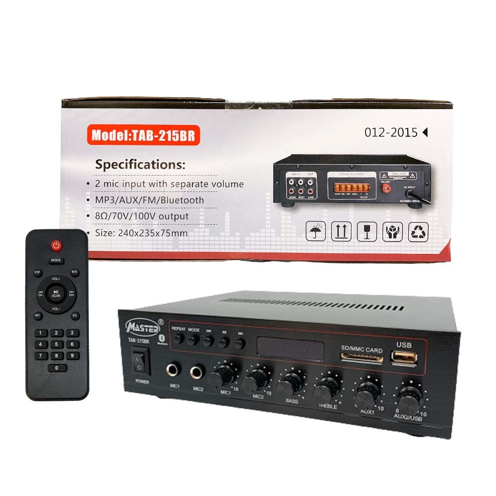 Amplificateur audio stéréo intégré compact avec Entrée et Sortie HDMI