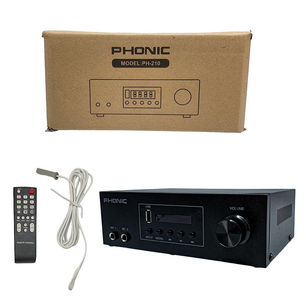 Phonic L' amplificateur audio de son Stéréo Modèle PH-210