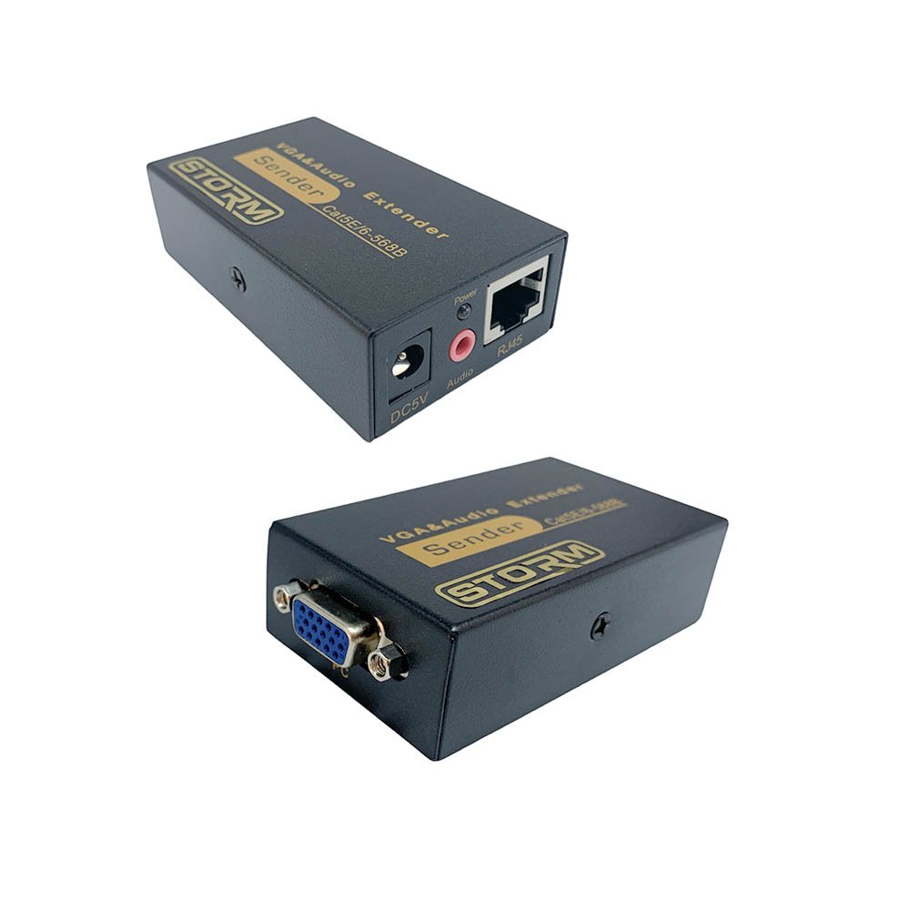 VGA Extender 100M sur le câble LAN de signal double Extender VGA RJ45 100M sur le Câble LAN rj45
