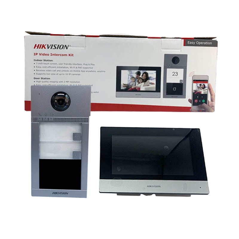 interphone vidéo Kit de porte wifi IP interphone hikvision