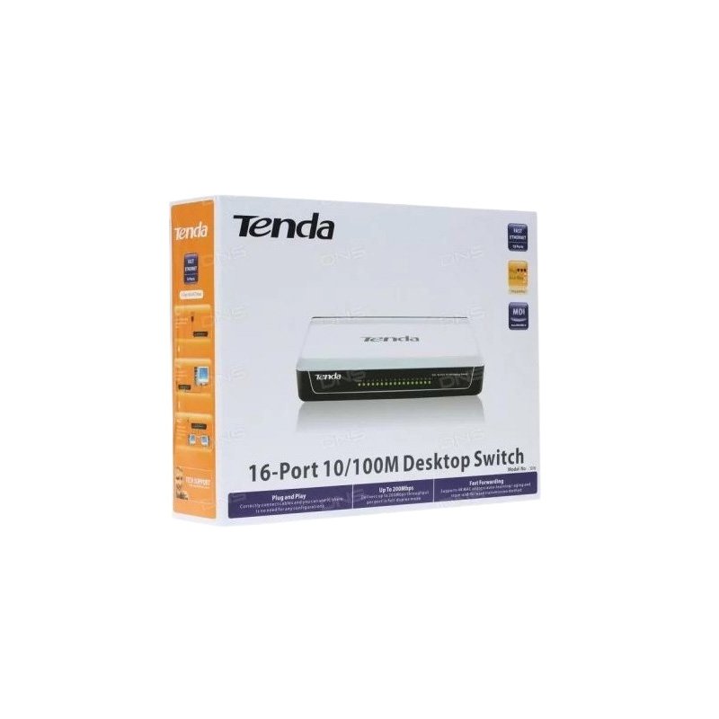 Switch Tenda S16 à 16 Ports 10/100mbps