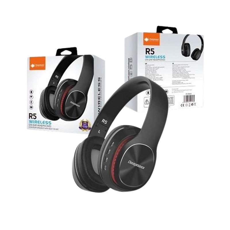 Écouteurs Sans Fil Casque Bluetooth DeepBass R5