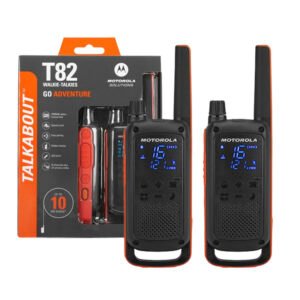 Motorola Talkie-Walkie Longue Portée T82 TALKABOUT
