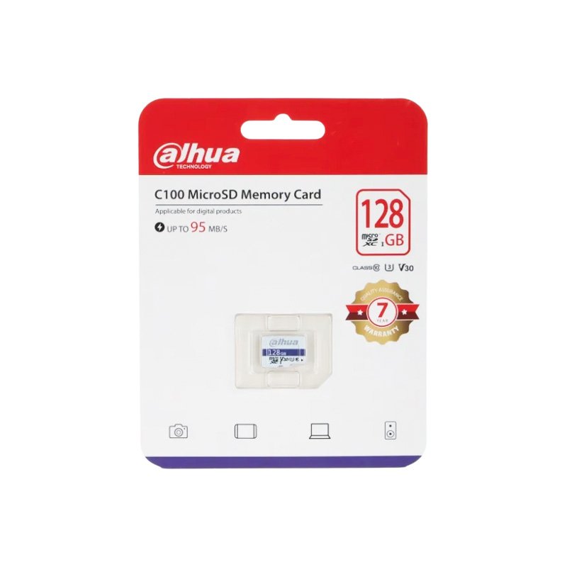 Dahua Carte Mémoire 128GB MicroSDXC C100