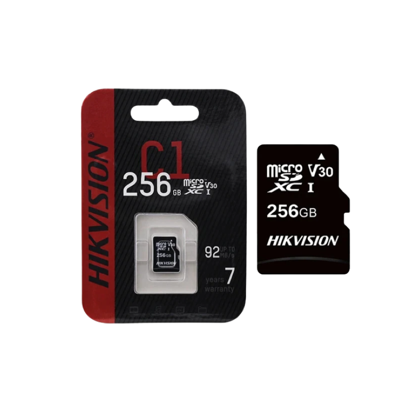 HikVision Carte Mémoire 256GB de Vitesse 92MB/s C1