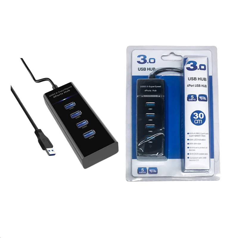 TOPLink HUB USB 3.0 Adaptateur 4 Ports Pour Transmission de Haute Vitesse