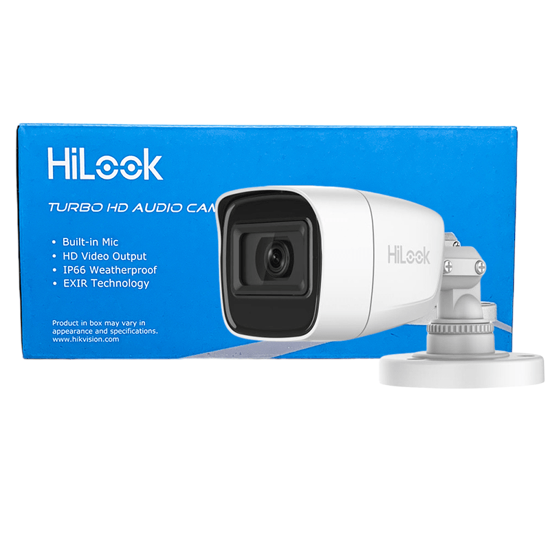 pack 8 Hilook camera de surveillance bullet 2MP Audio pack 8 Hilook camera de surveillance bullet 2MP Audio