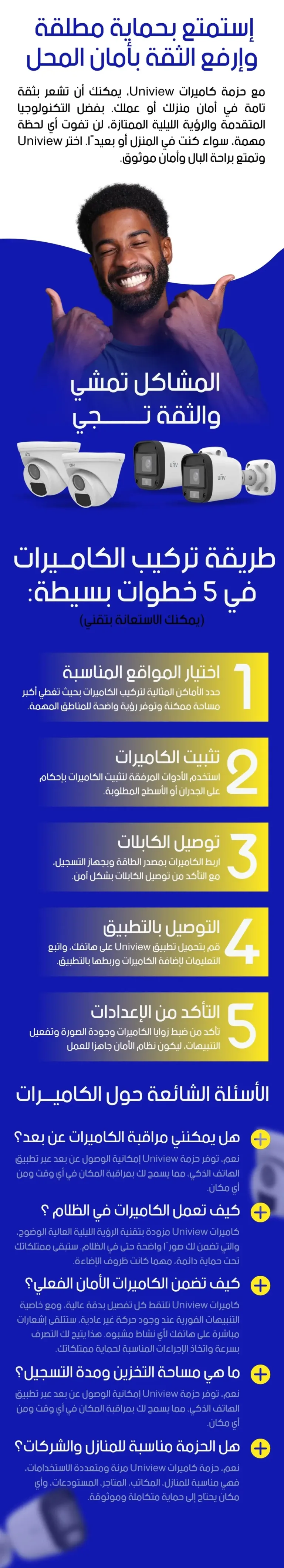 UNV Pack 4 camera -de surevillance 2MP prix maroc