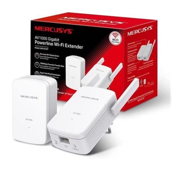 Kit CPL WiFi AV1000 Gigabit N300 MP510KIT Mercusy Maroc Kit CPL WiFi AV1000 Gigabit N300 MP510KIT Mercusy Maroc