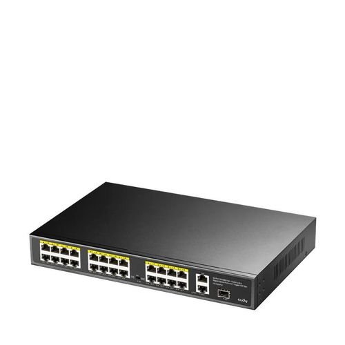 CUDY - Switch 24 Ports POE+ Megabit + 2*Uplink Gigabit/1*SFP - FS1026PS1 Prix Maroc CUDY - Switch 24 Ports POE+ Megabit + 2*Uplink Gigabit/1*SFP - FS1026PS1 Prix Maroc