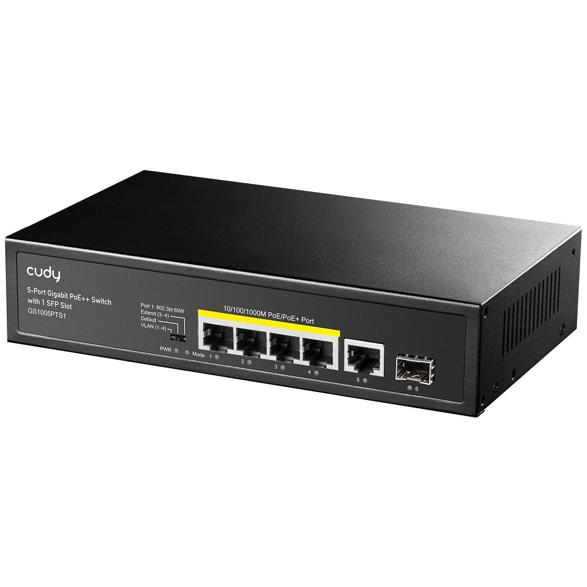 CUDY - Switch 5 Ports POE+ Gigabit + 1*Uplink Gigabit/1*SFP - GS1005PTS1 Prix Maroc CUDY - Switch 5 Ports POE+ Gigabit + 1*Uplink Gigabit/1*SFP - GS1005PTS1 Prix Maroc