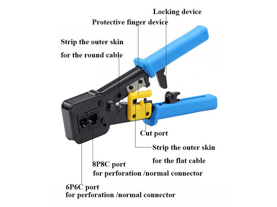 GMR – Pince à Sertir RJ45 EZ – HT-376Z Prix Maroc GMR - Pince à Sertir RJ45 EZ - HT-376Z Prix Maroc