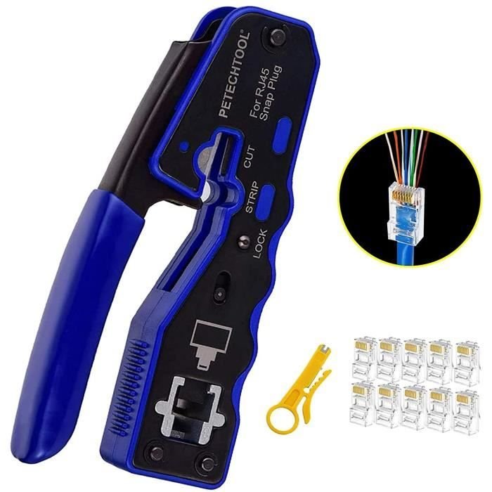 Pince à Sertir RJ45 CAT 6A / EZ Prix Maroc Pince à Sertir RJ45 CAT 6A / EZ Prix Maroc