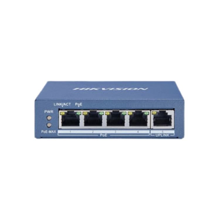 Hikvision Kit Videophone IP POE 1Plaque de Rue Extérieure + 1Moniteur Intérieur + 1Switch 5 Ports POE - DS-KIS602