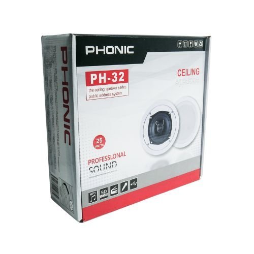 Phonic Haut Parleur Plafonnier 25w – PH-32 Prix Maroc Phonic Haut Parleur Plafonnier 25w - PH-32 Prix Maroc