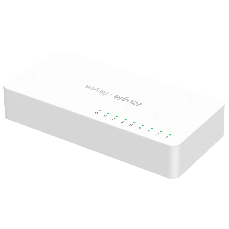 Ruijie Switch 8 Ports Gigabit Desktop – RG-ES08G-L Ruijie Switch 8 Ports Gigabit Desktop - RG-ES08G-L
