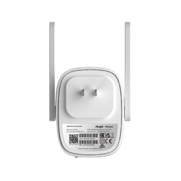 Ruijie Point d ‘Accé / Répéteur WIFI N300 MURALE 2 Antennes 2.4Ghz – RG-EW300R Ruijie Point d 'Accé / Répéteur WIFI N300 MURALE 2 Antennes 2.4Ghz - RG-EW300R