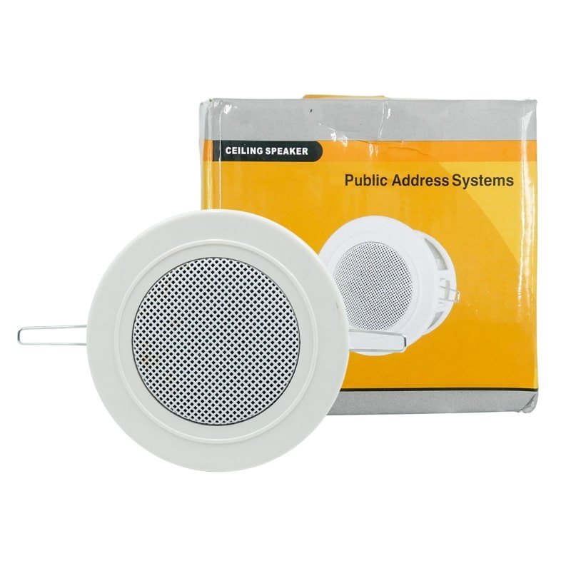 Haut Parleur 3″ 10cm 6W L100v à Encastrer ABS – SM-586 Haut Parleur 3" 10cm 6W L100v à Encastrer ABS - SM-586