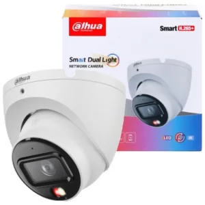HDW1639TP-A-IL - Dahua Camera IP Dome 6MP POE SMART LIGHT AUDIO IR 30m IP67